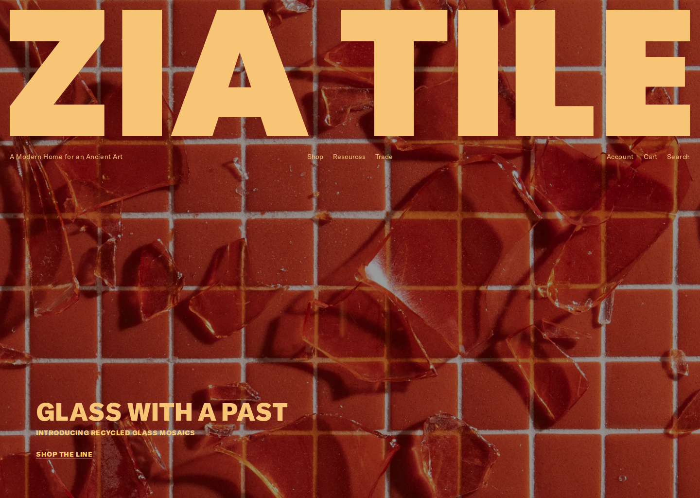 Zia Tile | Handmade Artisanal Tile and Stone from Around the World — website design on Landdding