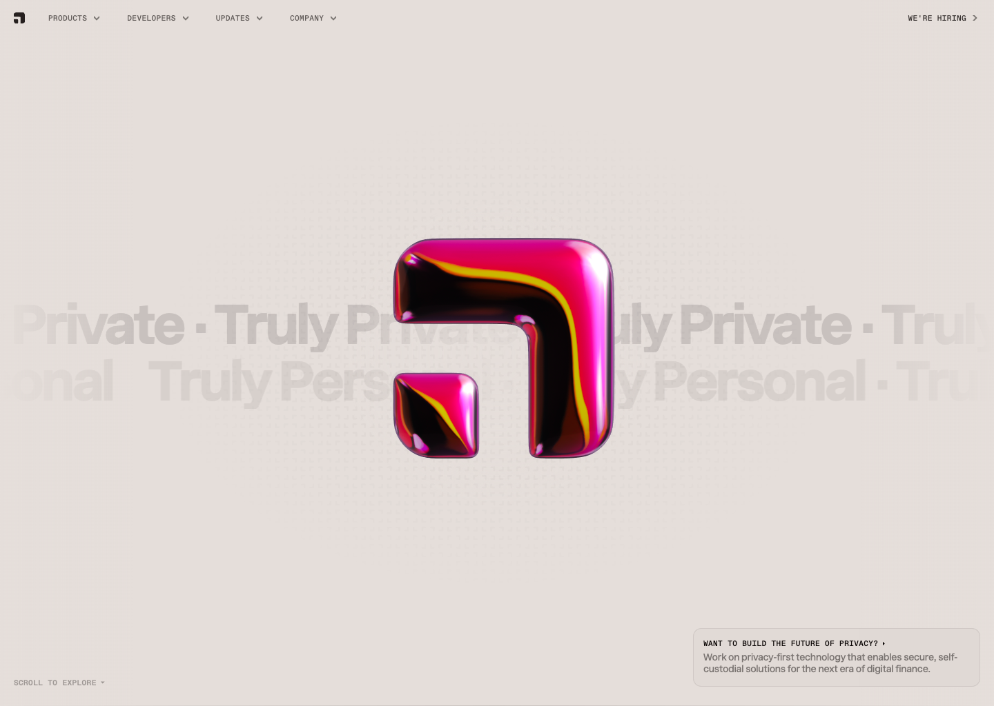 Provable — website design on Landdding