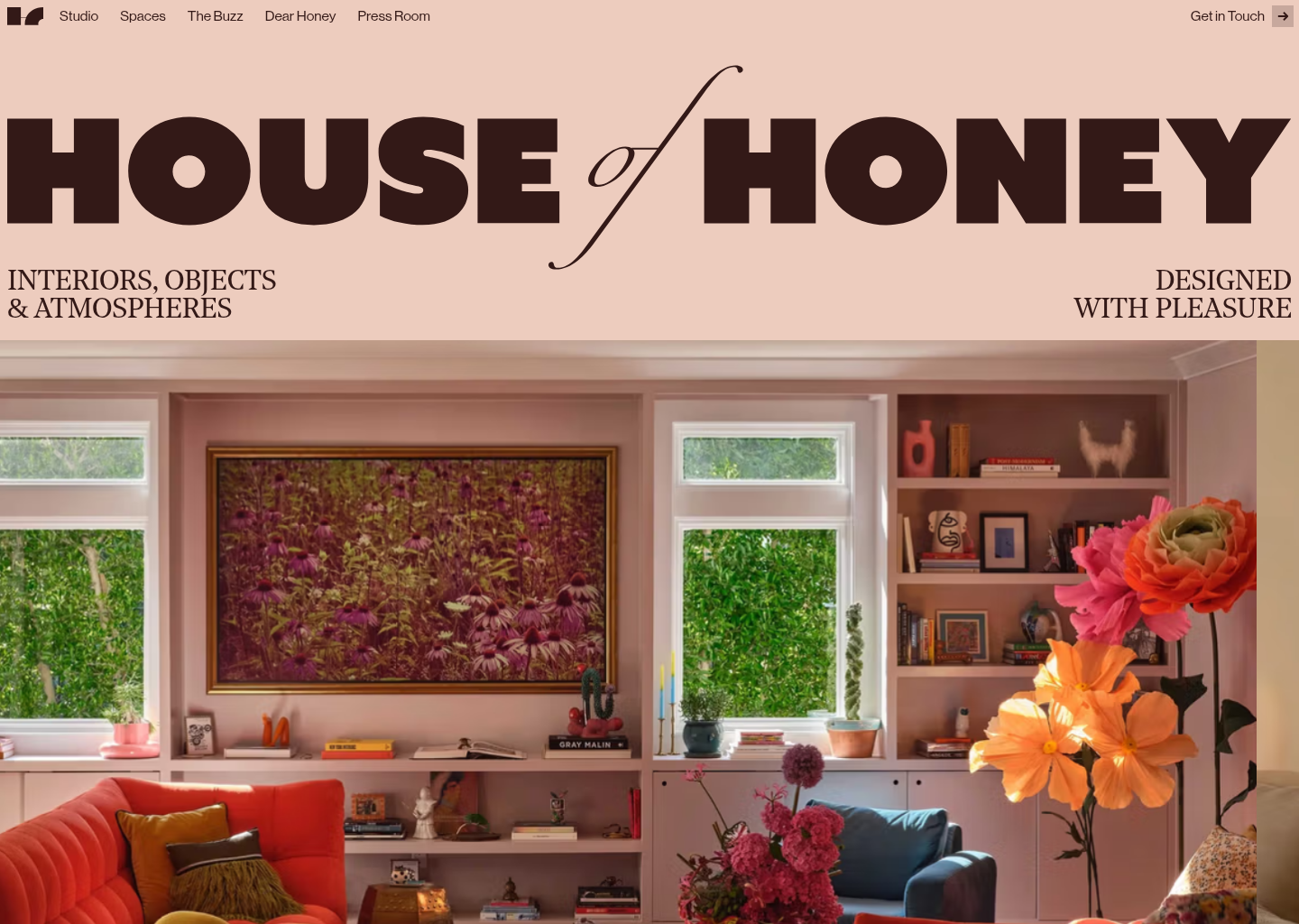 House of Honey — website design on Landdding