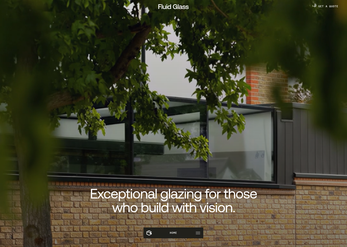 Fluid Glass - Structural & Architectural Glazing Specialists — website design on Landdding
