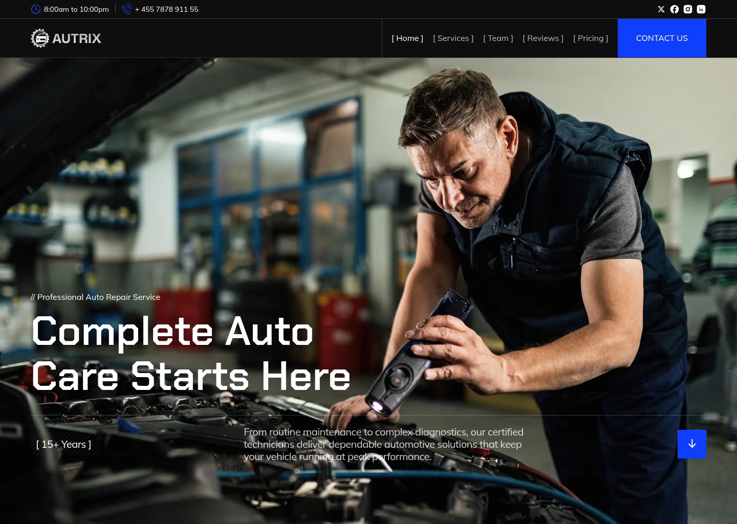 Autrix - Webflow HTML website template — website design on Landdding