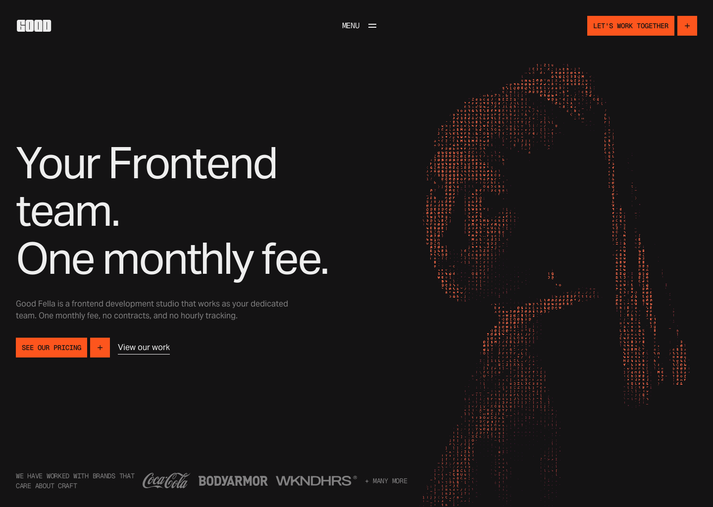 Good Fella — Frontend Development Studio | Websites That Move | Good Fella — website design on Landdding