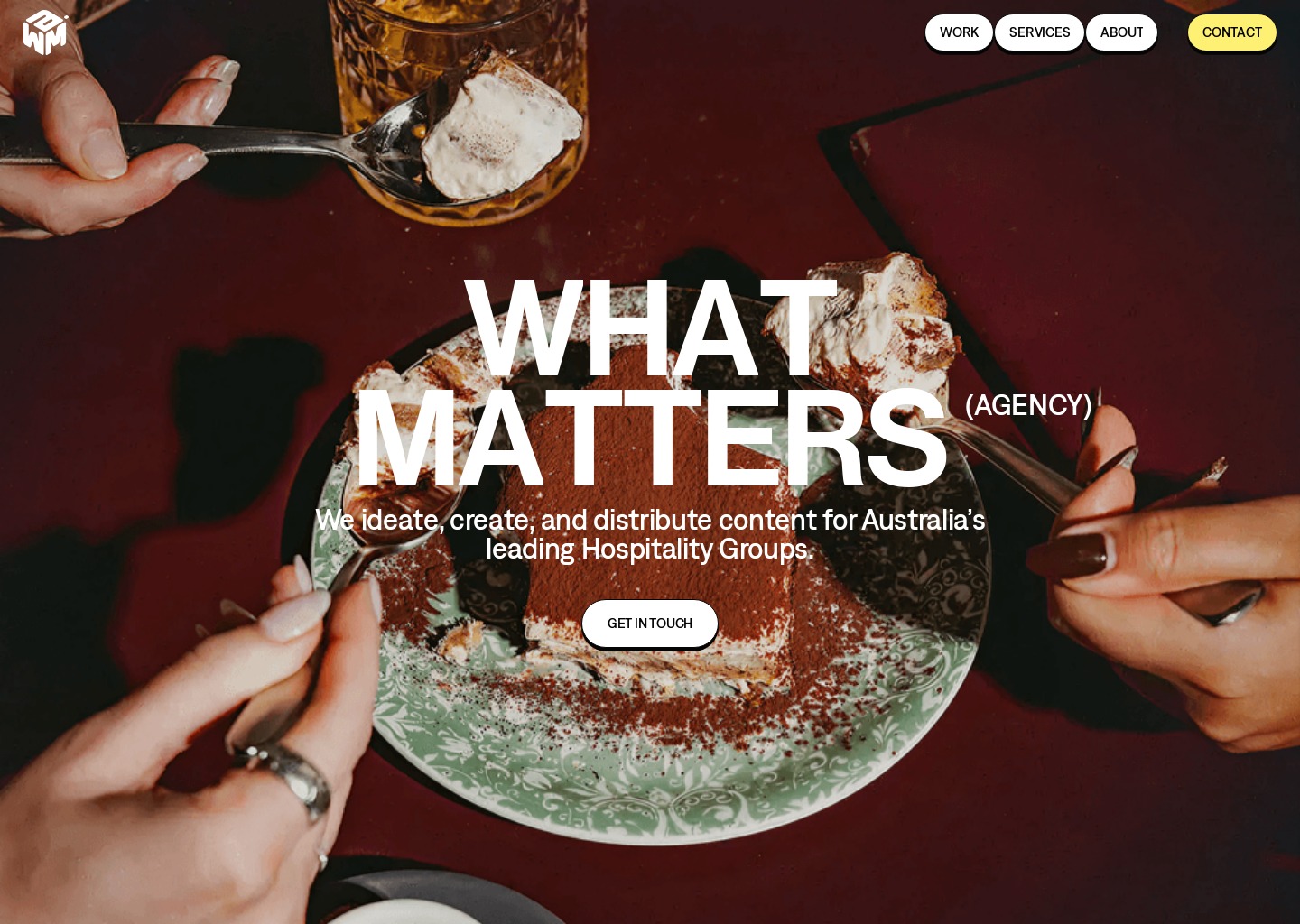 What Matters Agency — website design on Landdding