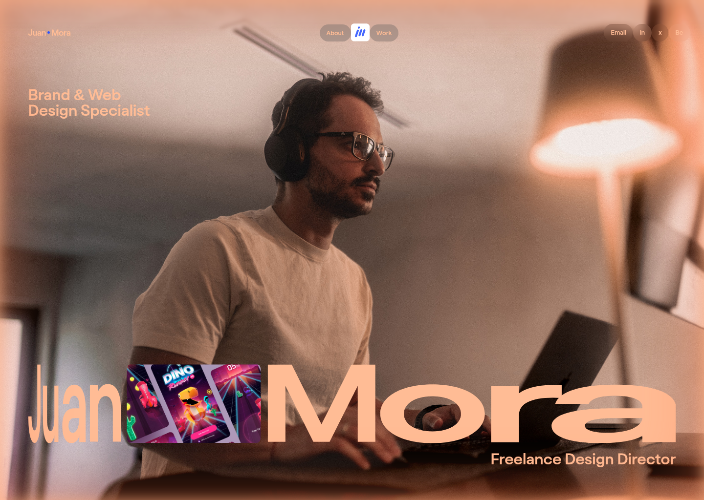 Juan Mora — website design on Landdding