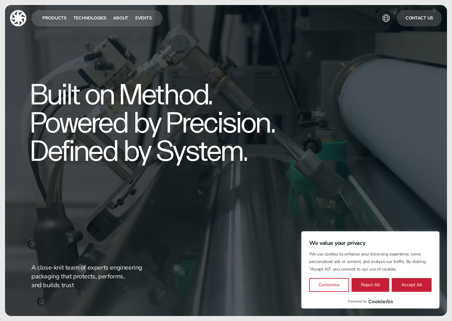 MP System | Food Packaging Solutions & Manufacturing — website design on Landdding