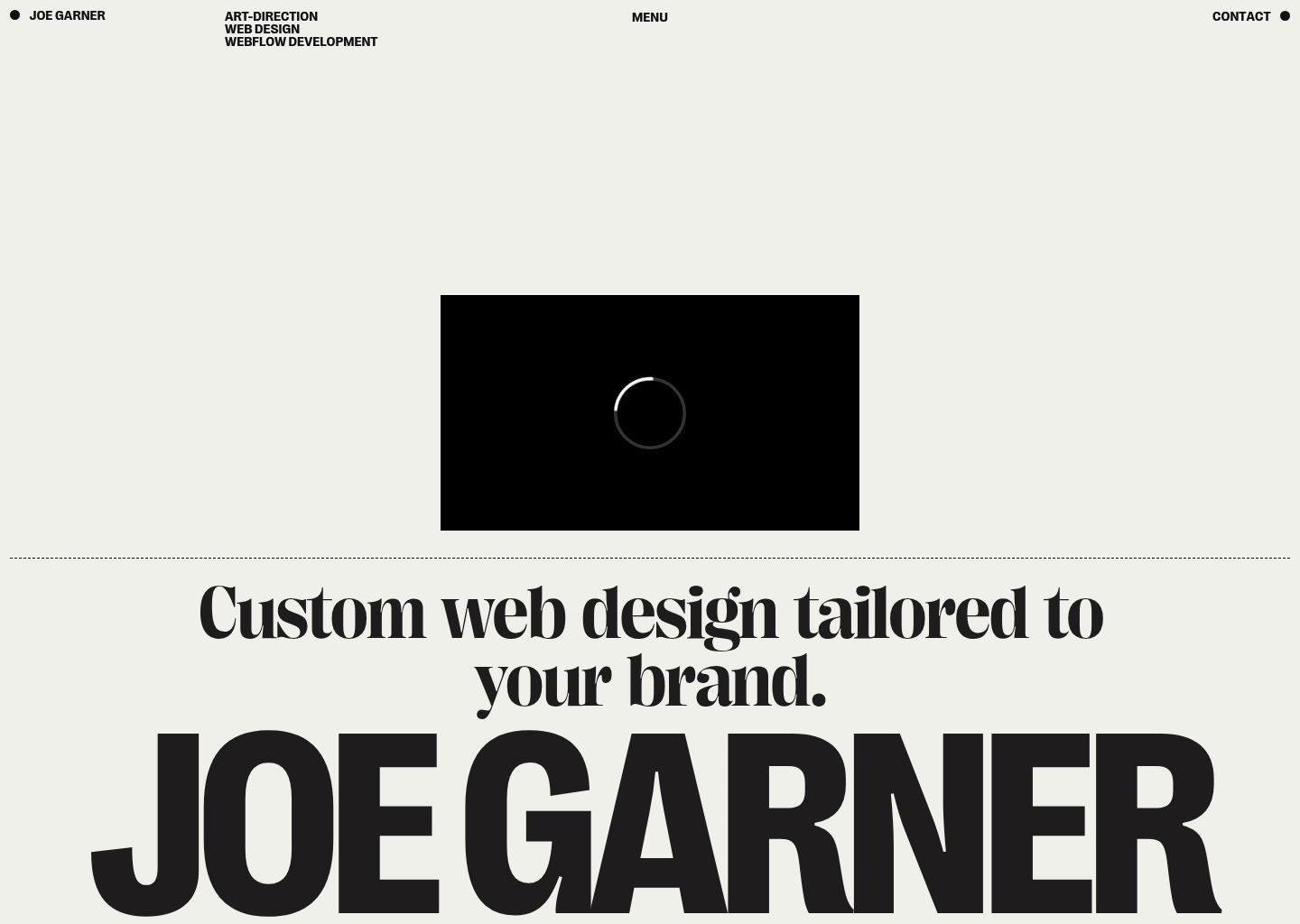 Joe Garner — website design on Landdding