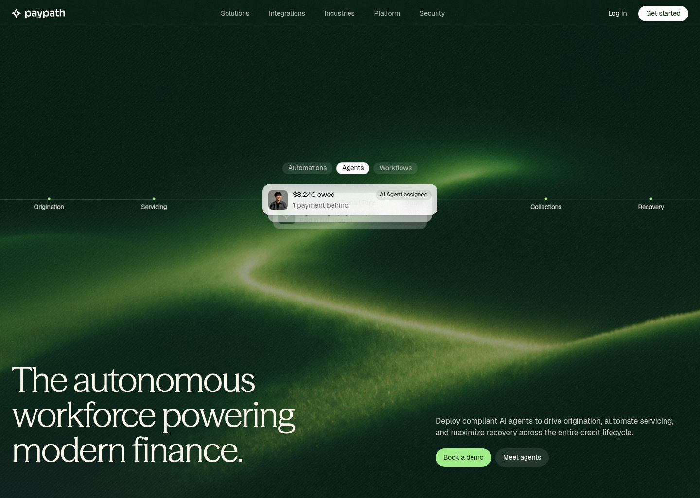PayPath | Powering the world's largest financial systems — website design on Landdding