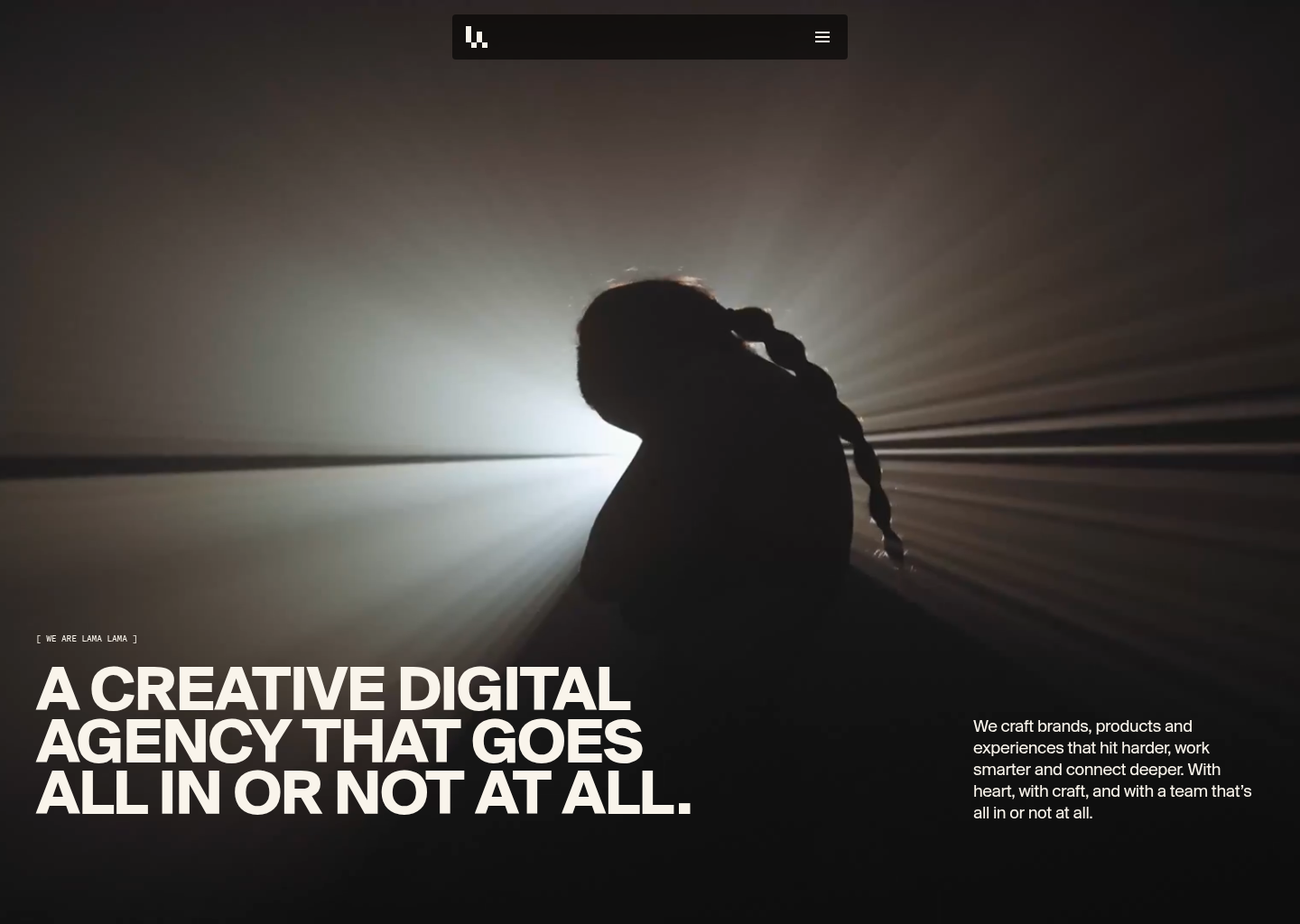 Lama Lama | Amsterdam based creative digital agency — website design on Landdding