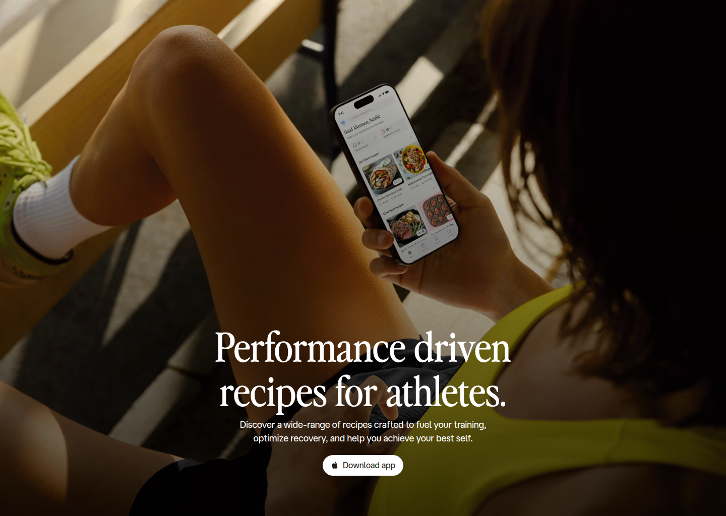 Athleats | Healthy, performance driven recipes for athletes — website design on Landdding