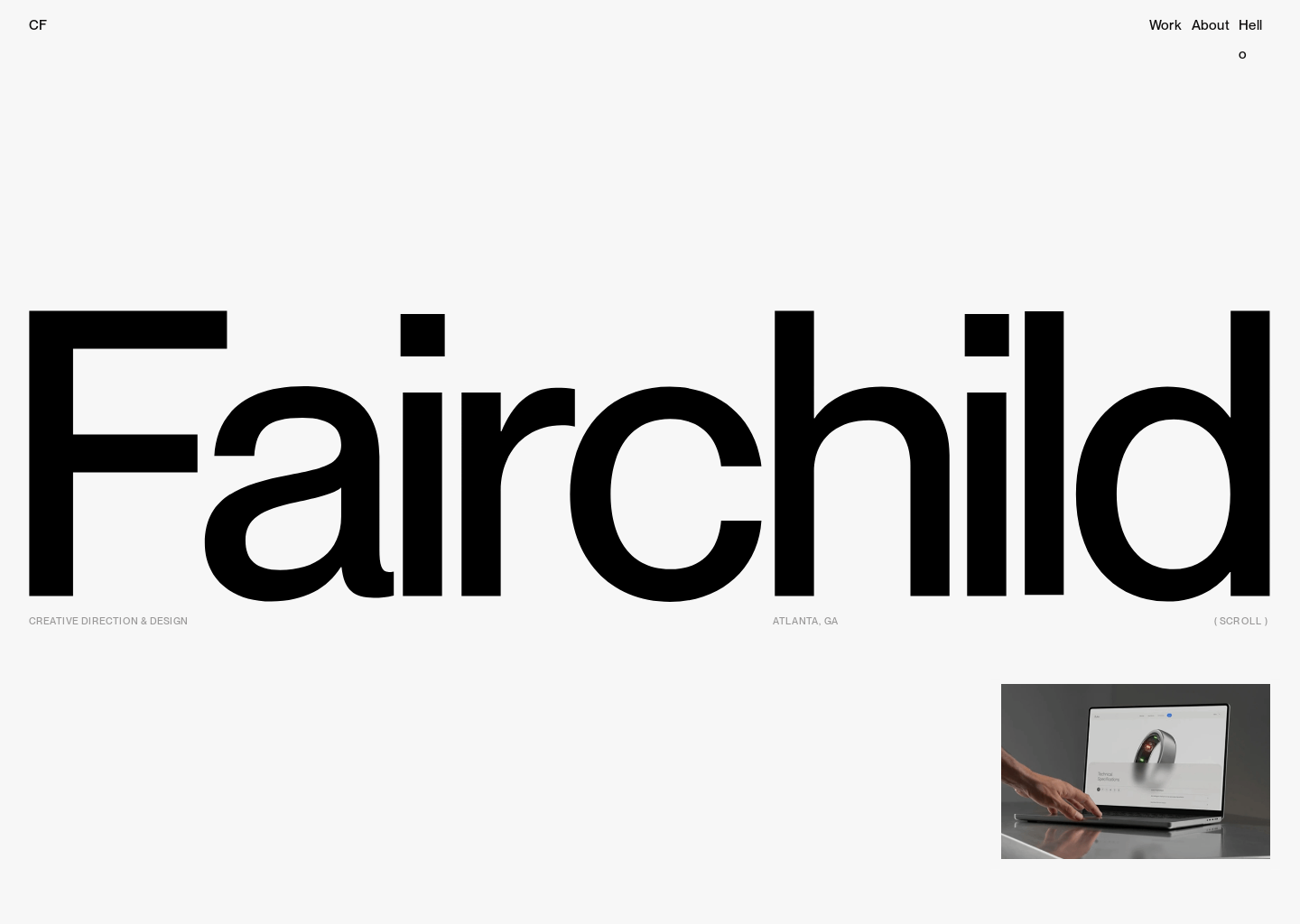 Chris Fairchild — website design on Landdding