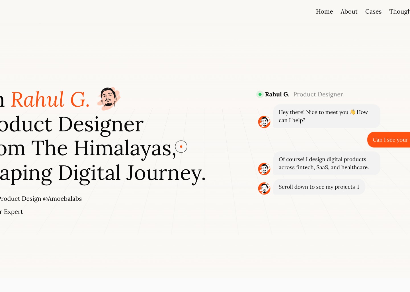 Rahul Gupta | UI/UX & Product Designer — website design on Landdding