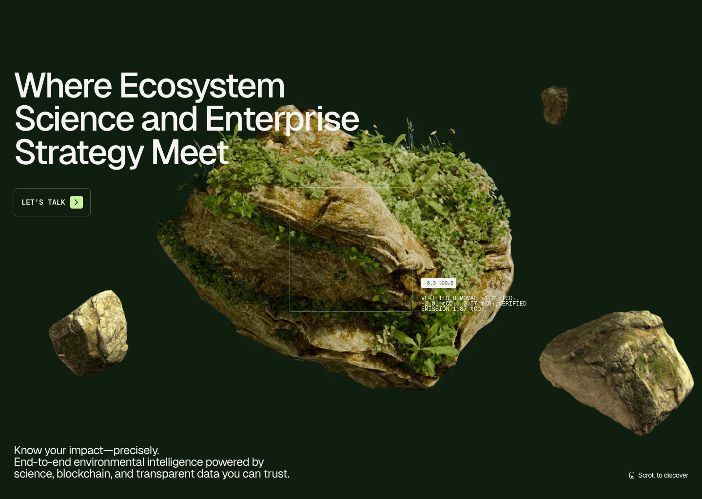 Alethia — website design on Landdding