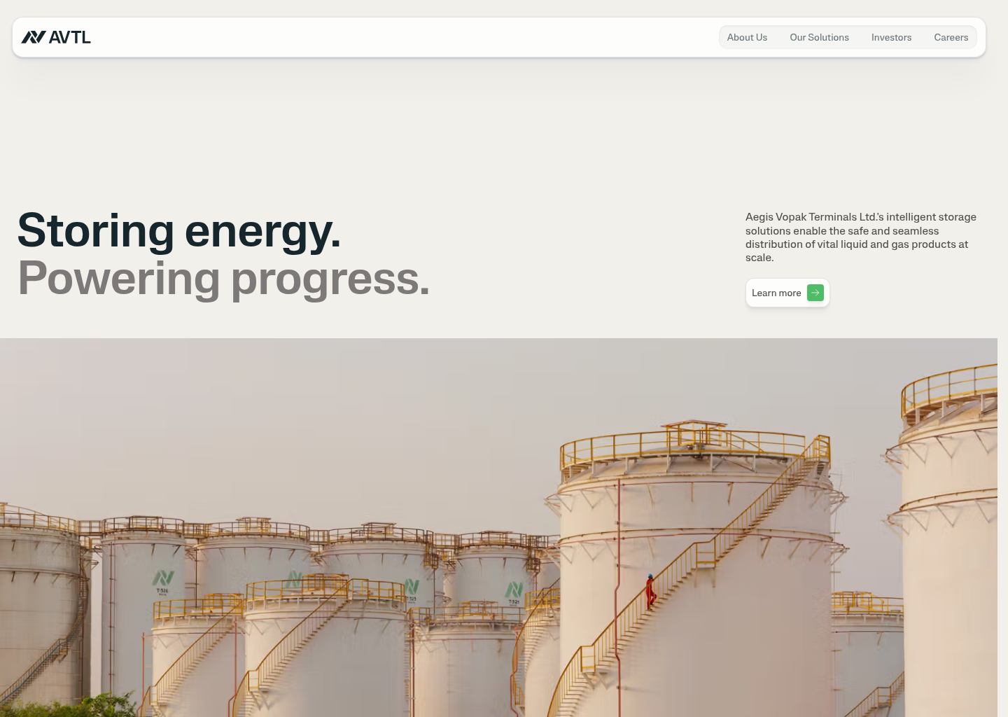 AVTL — website design on Landdding