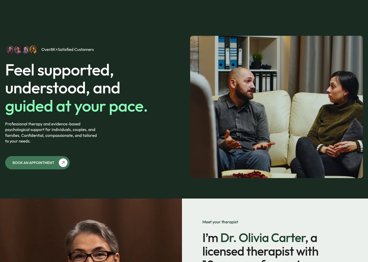 Calmoria - Webflow HTML website template — website design on Landdding