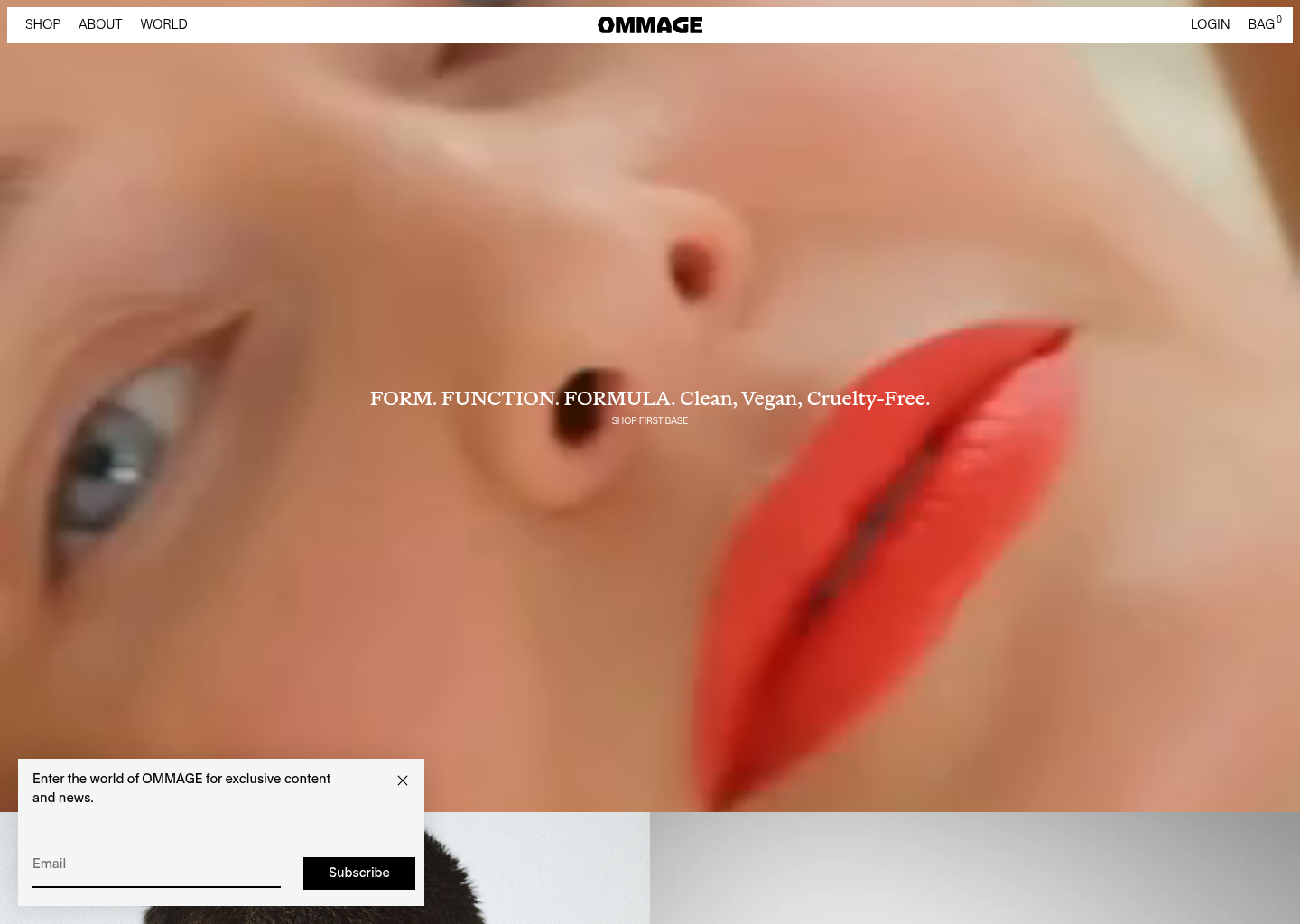 
  OMMAGE
  
  
  
 — website design on Landdding