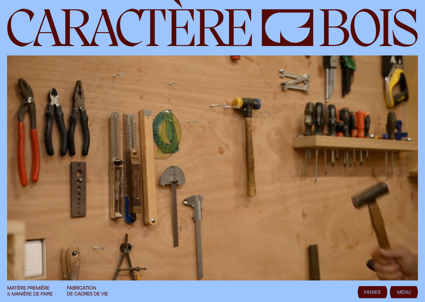 Caractère Bois | Ébénisterie d'Art & Créations Modernes — website design on Landdding