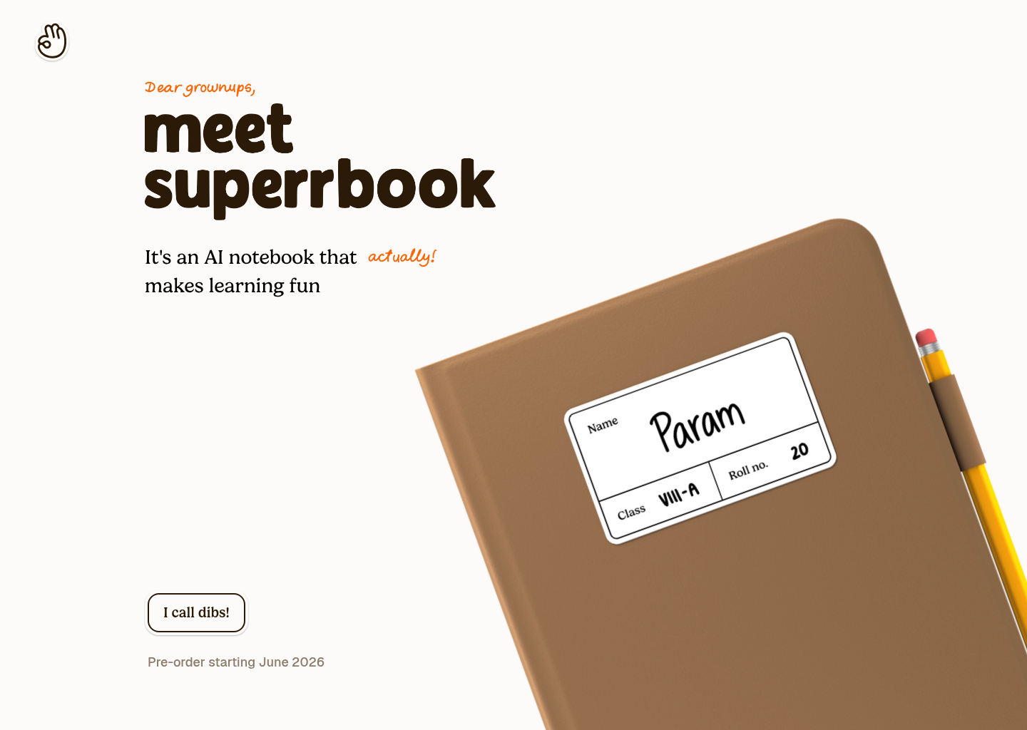 Superr — website design on Landdding