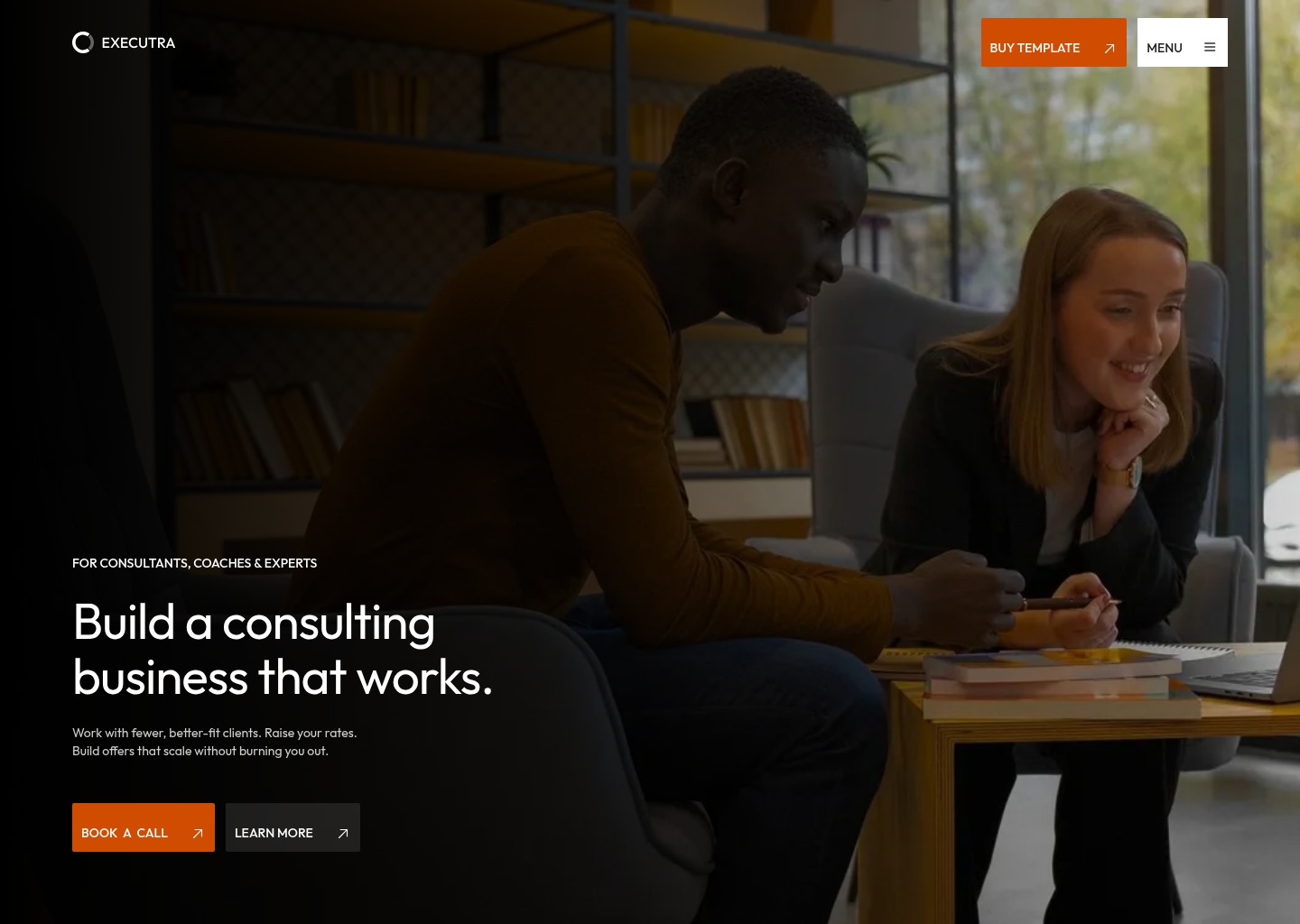 Executra - Webflow HTML website template — website design on Landdding