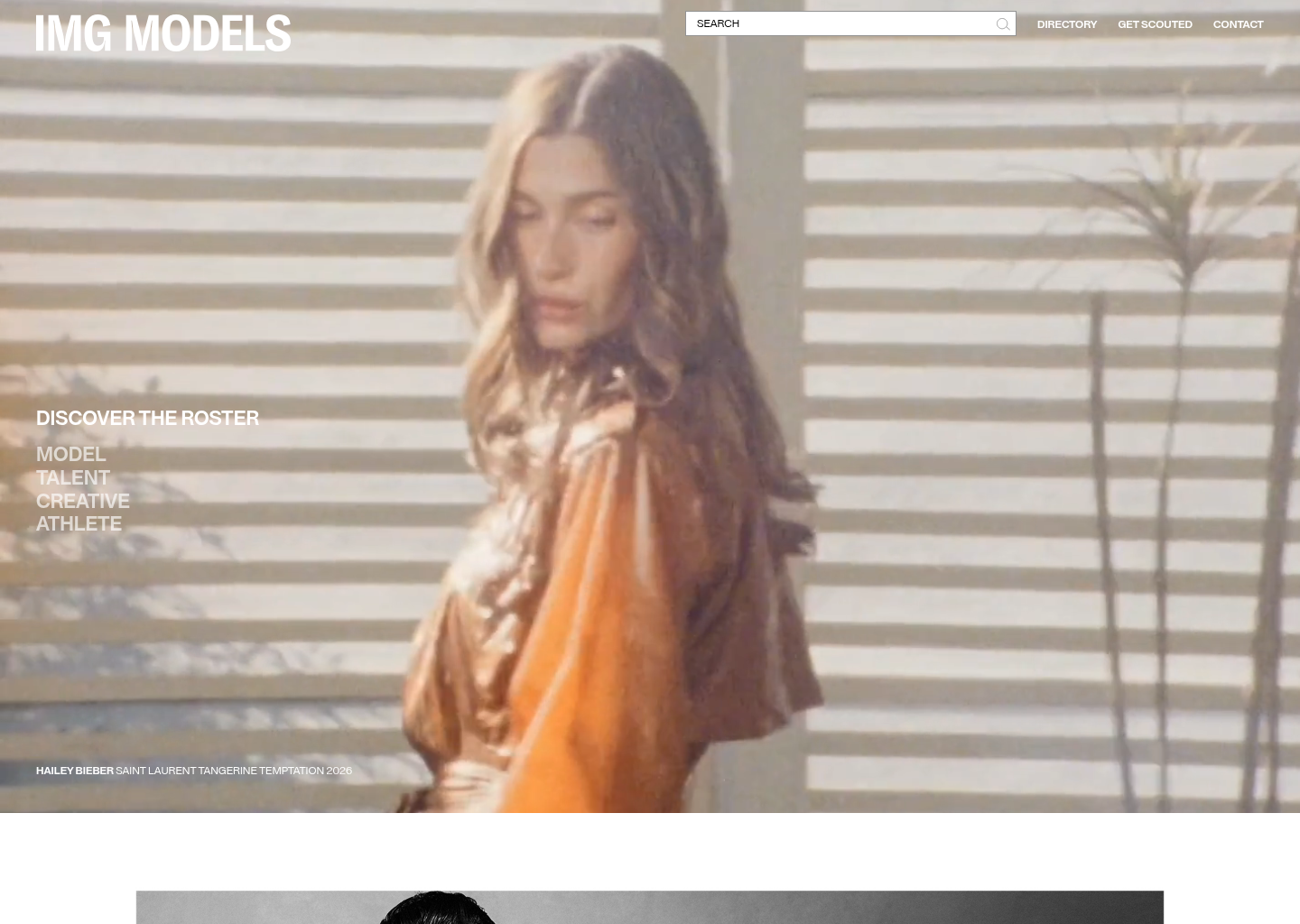 IMG Models — website design on Landdding