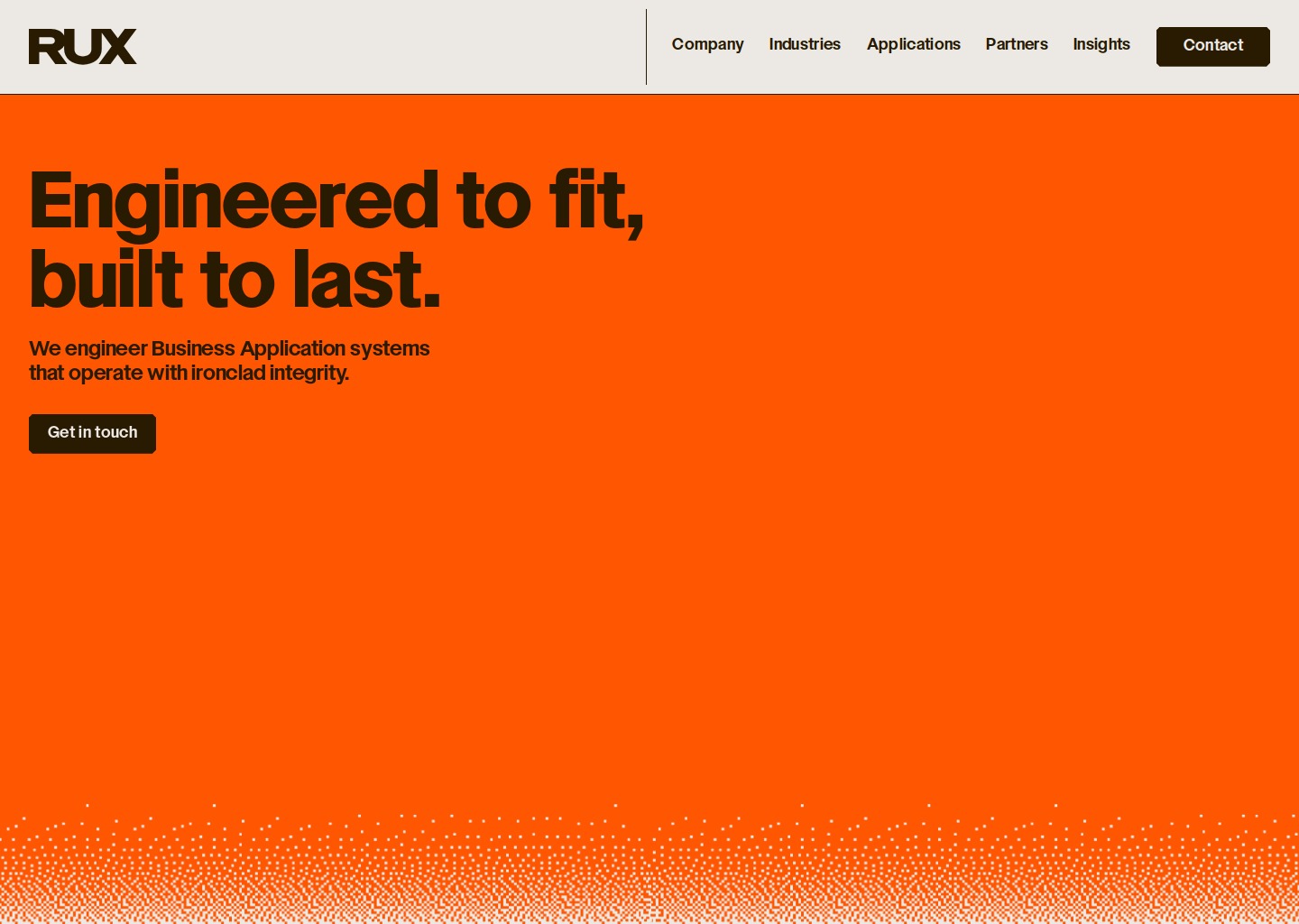 RUX | Field Service and Asset Management Software — website design on Landdding