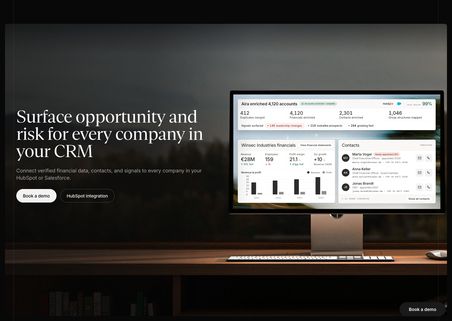 Aira | AI Sales Agent for Sales Teams — website design on Landdding