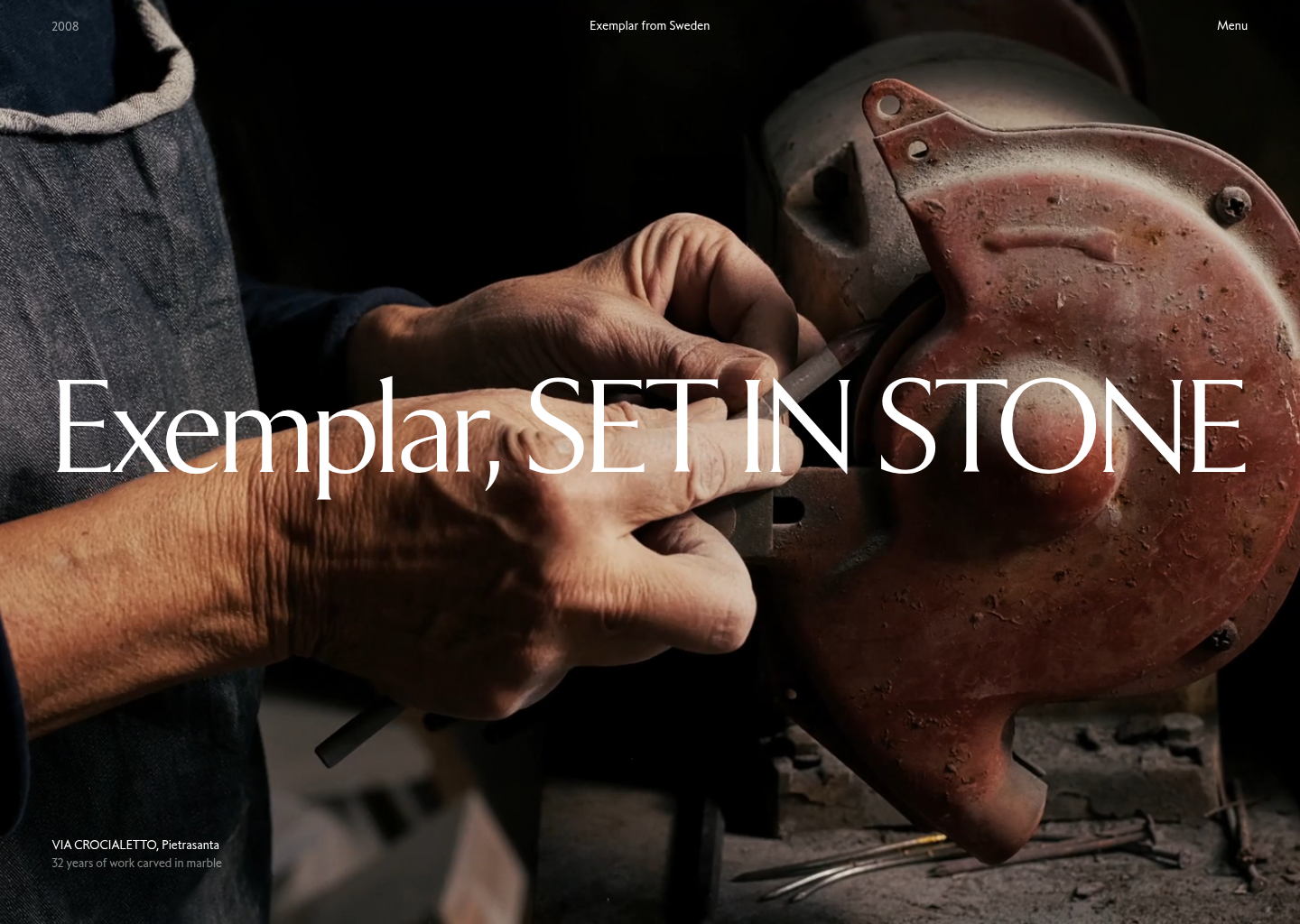 Exemplar — A new typeface by Letters from Sweden — website design on Landdding