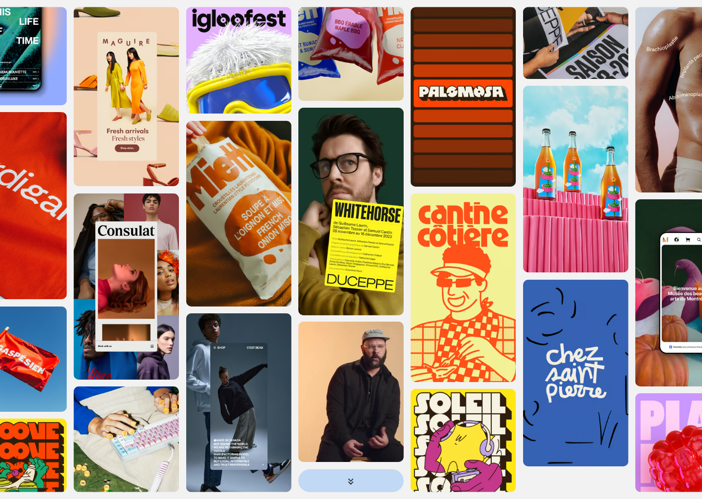 Deux Huit Huit — website design on Landdding