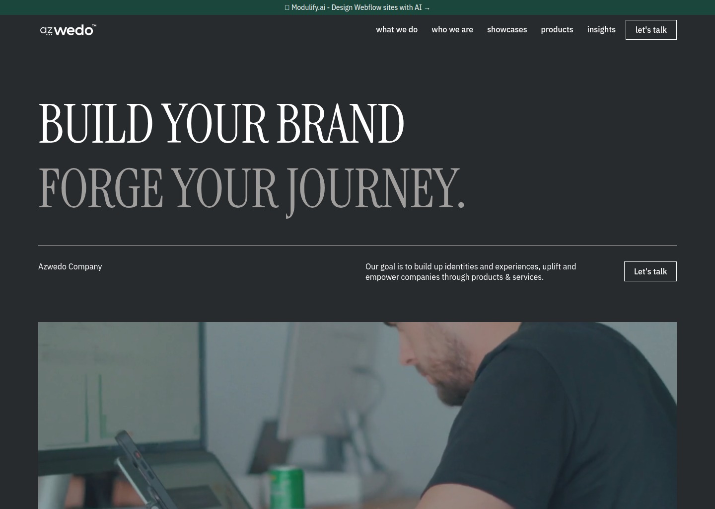 Innovating tomorrows' Tech solutions | Azwedo — website design on Landdding