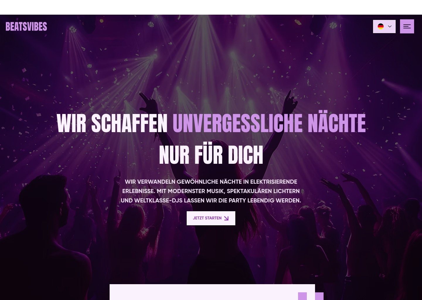  BeatsVibes — website design on Landdding