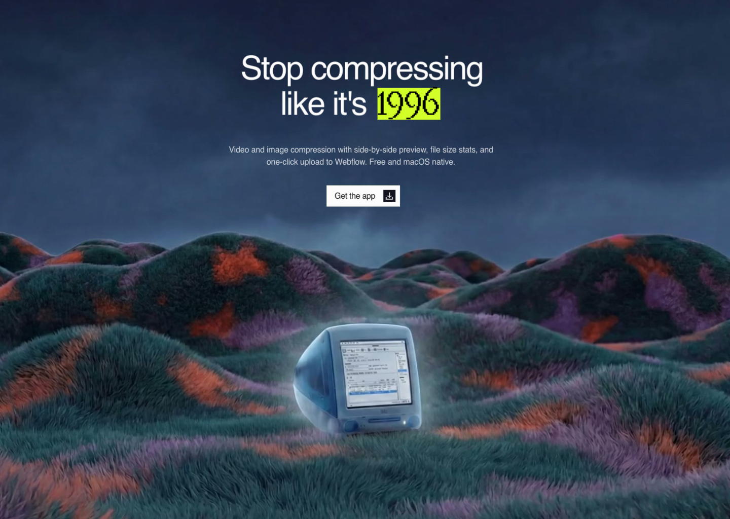 Squeeze – Video &amp; Image Compression for macOS — website design on Landdding