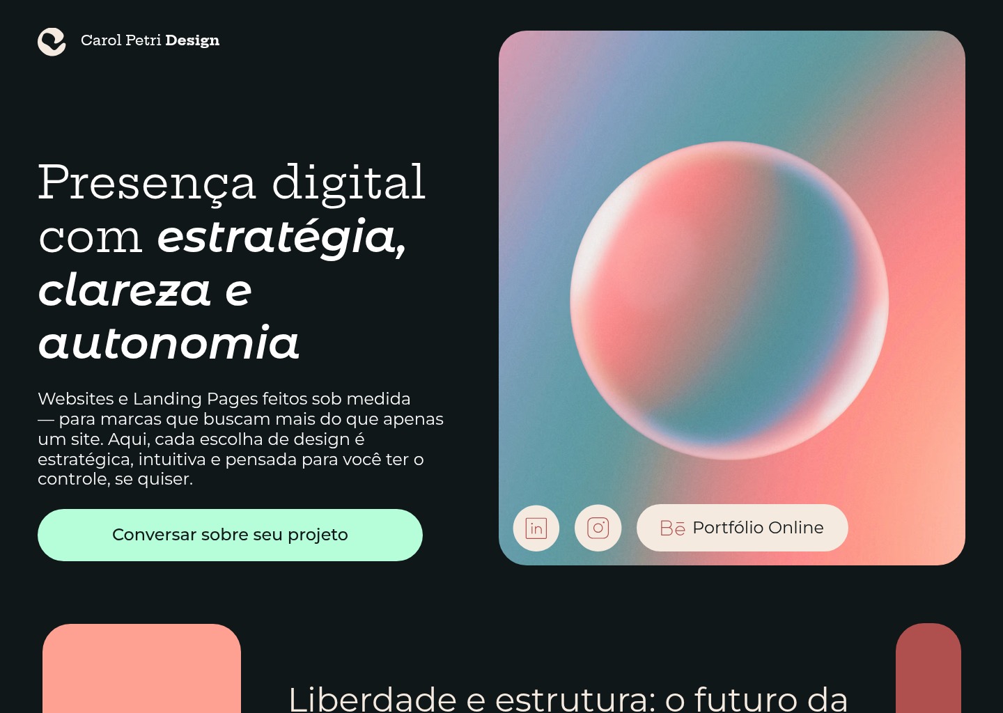 Sites com design estratégico para negócios premium — website design on Landdding