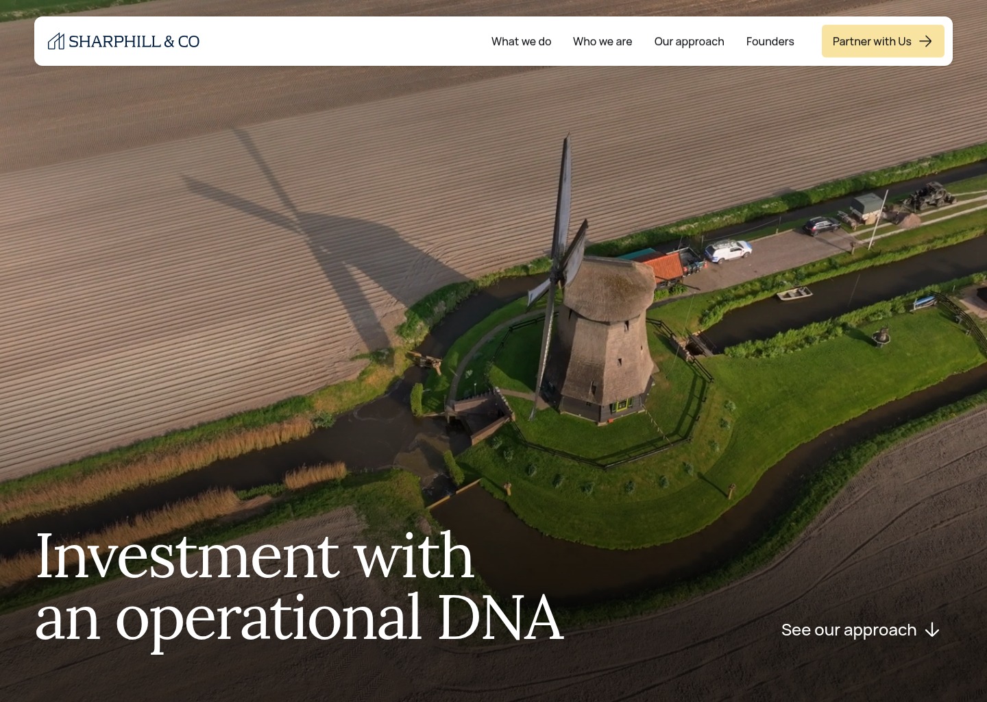 Sharphill & Co — website design on Landdding